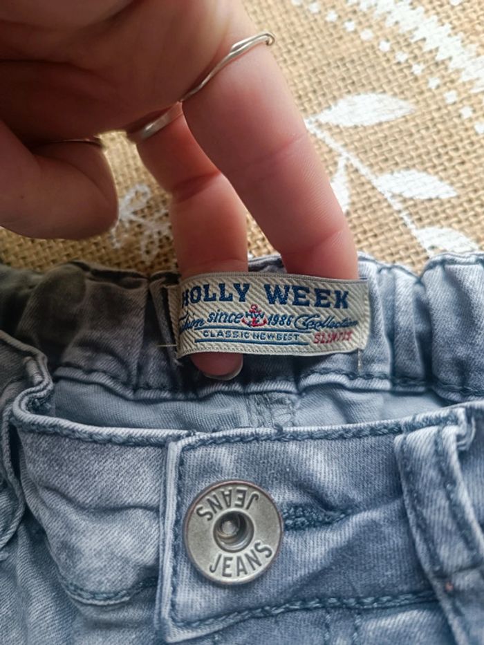 🐼 Short Jean Élastique taille 36mois - photo numéro 3