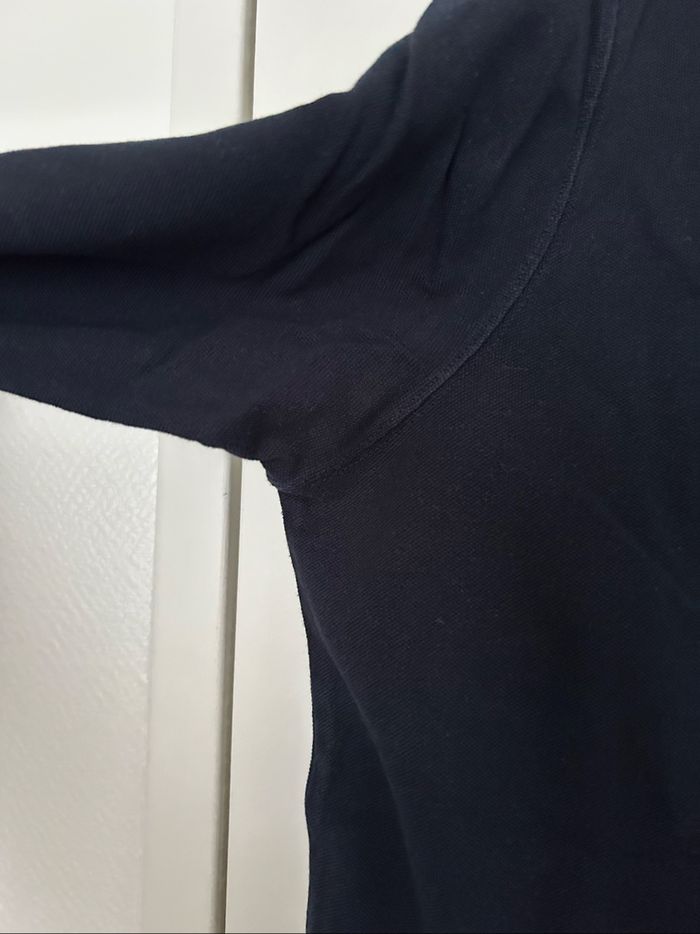 Polo manches longues bleu marine col rose brodé Eden Park 2XL - photo numéro 7