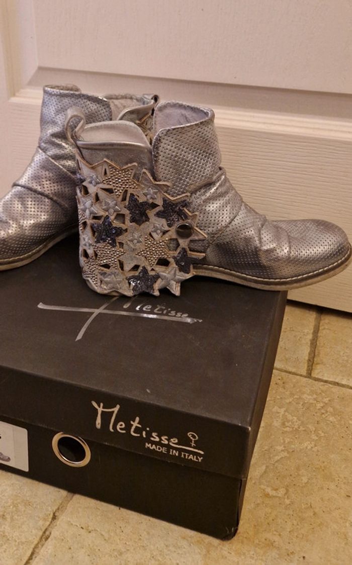 Bottines en cuir étoile Métisse - photo numéro 5