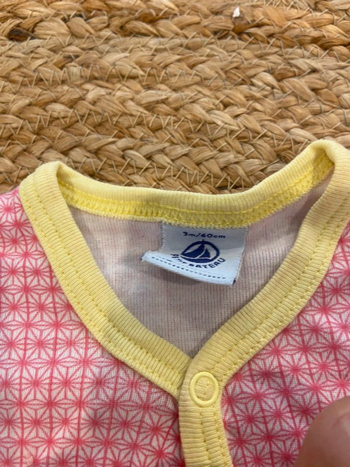 Pyjama petit bateau bébé fille 3 mois - photo numéro 2