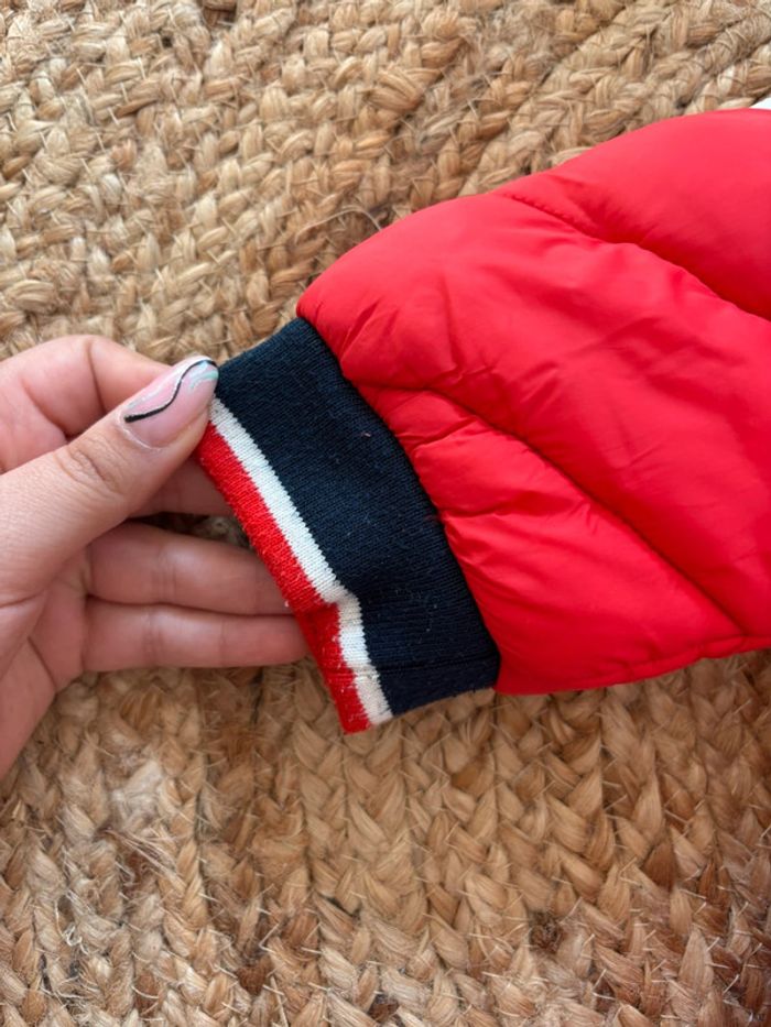 🌺Combinaison de ski/Combipilote matelassé marine, blanc et rouge oreille renard Taille 12mois/74cm🌺 - photo numéro 5