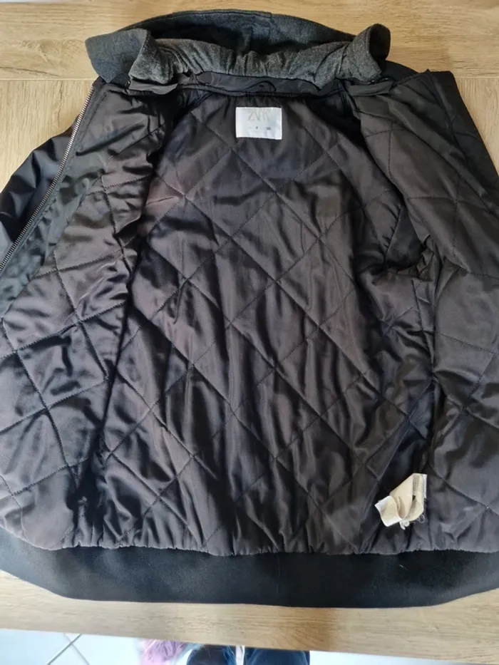 Blouson garçon Zara noir taille 8 ans - photo numéro 7