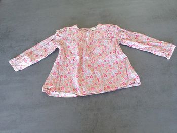 Haut fleuri Manche longue