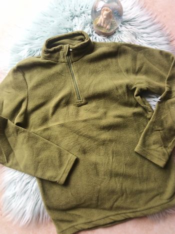 🍂 polaire verte garcon Quechua 12 ans
