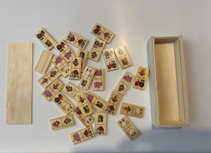 Dominos dessins bois - photo numéro 2
