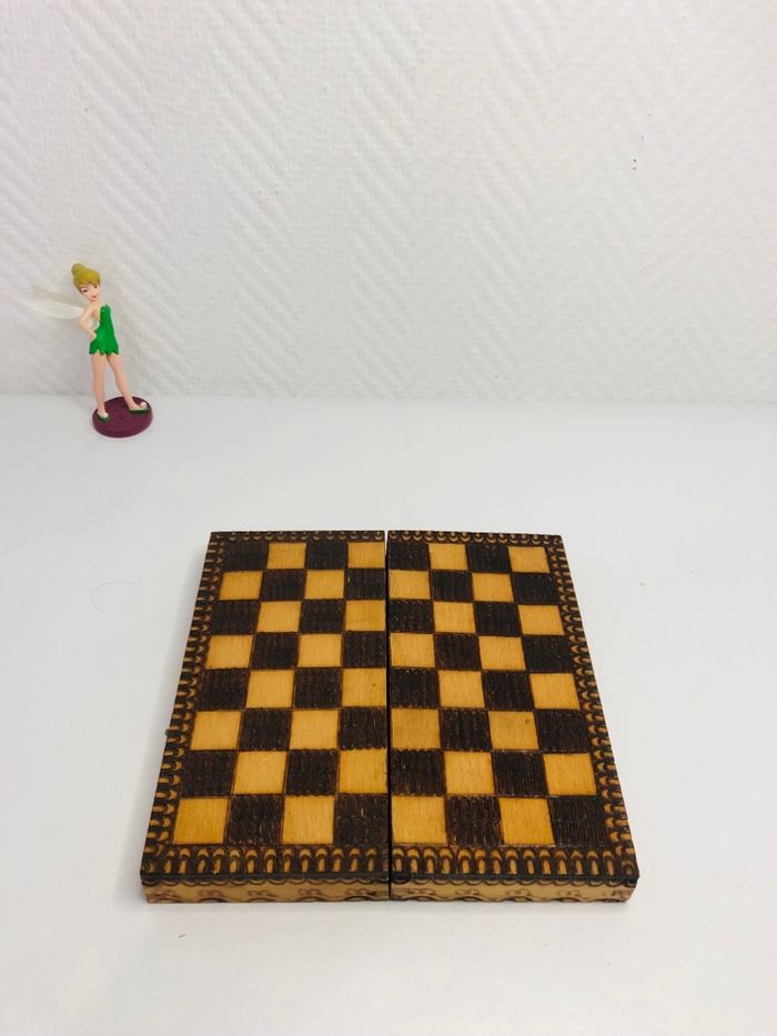 Échiquier pliable de voyage en bois (sans les pions)