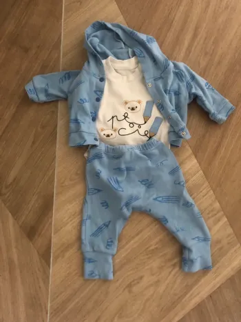 Ensemble 3 pièces body, pantalon, veste