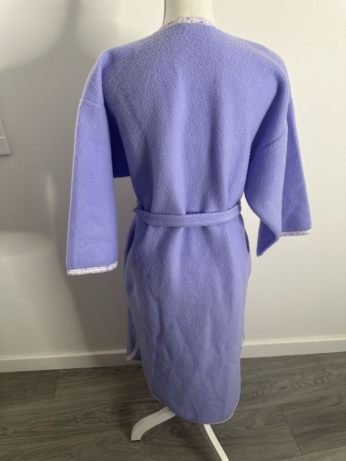 Peignoir long polaire lila mauve Triumph T40 L - photo numéro 6