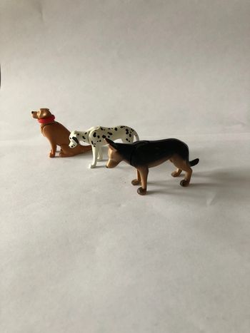 Figurine Playmobil chiens x 3