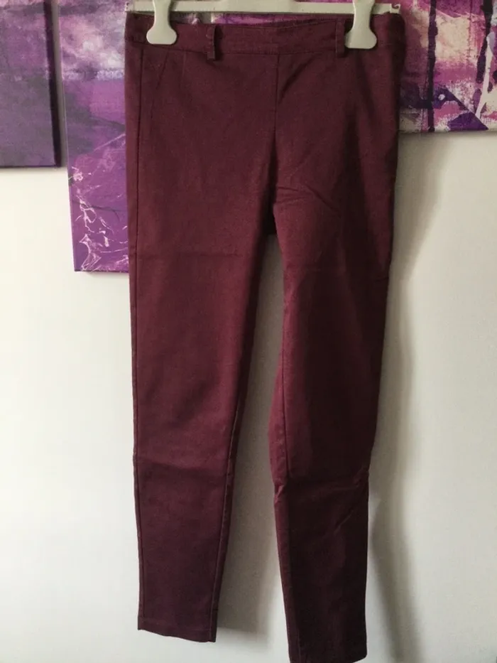 Pantalon prune skinny T38 - photo numéro 5