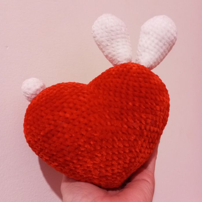 🐰 Lapin cœur fait main - Création crochet Saint Valentin - photo numéro 3