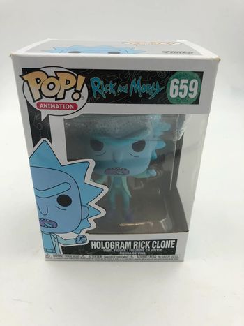 Figurine Funko Pop Rick et Morty Hologram Rick Clone N•659