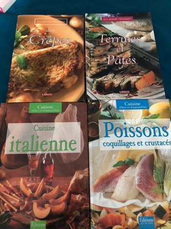 Lot de livres de cuisine