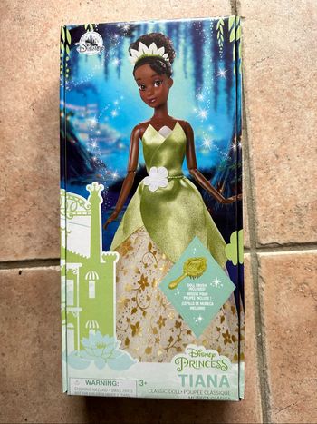 Poupée Disneyland Paris Tiana la princesse et la grenouille Neuf