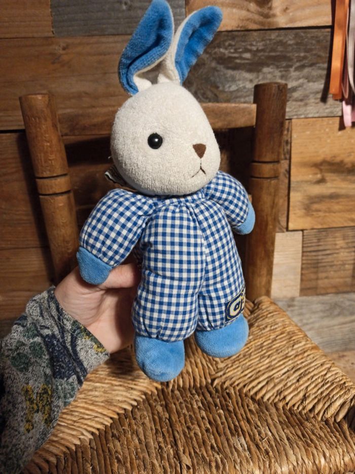 Doudou hochet lapin ajena vintage - photo numéro 7