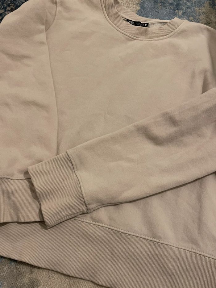 Pull beige Zara femme - photo numéro 7