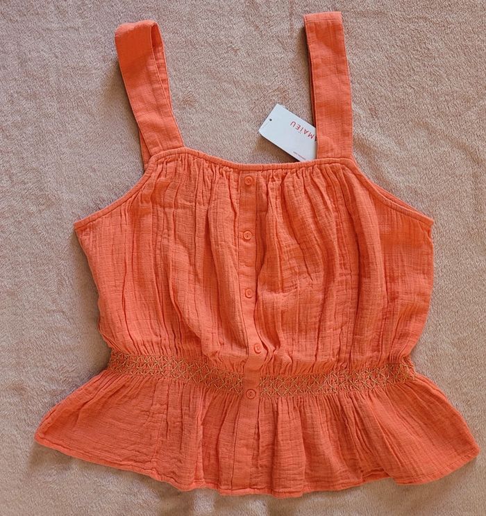 Haut NEUF Camaieu corail
