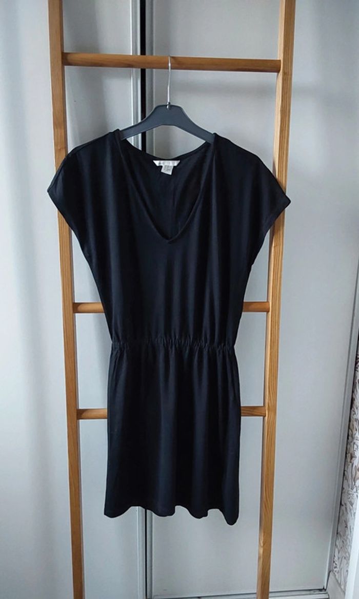 Robe d été coton noir H&M  T 34 - photo numéro 7