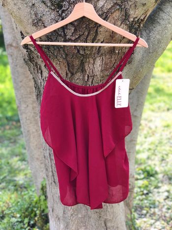 Débardeur neuf bordeau