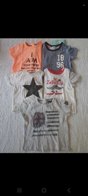 Lot T-shirt manches courtes