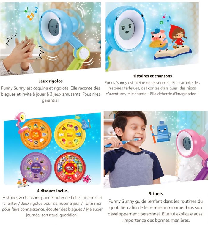 Reveil lampe interactive  funny sunny - photo numéro 9