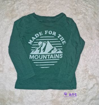 T-shirt manches longues garçon 4 ans