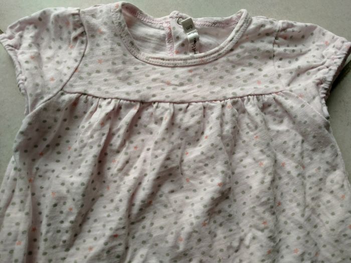 Pyjashort tout mignon rose Bout'chou. Bébé 6 mois - photo numéro 3