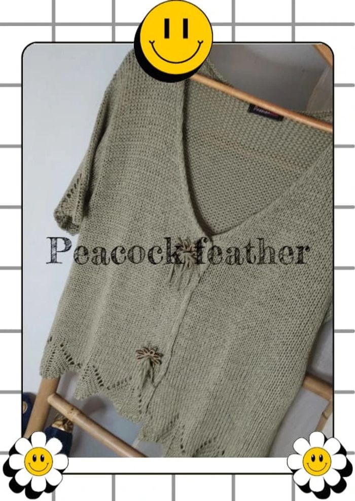 Pull vert mailles passionelle TU - photo numéro 2