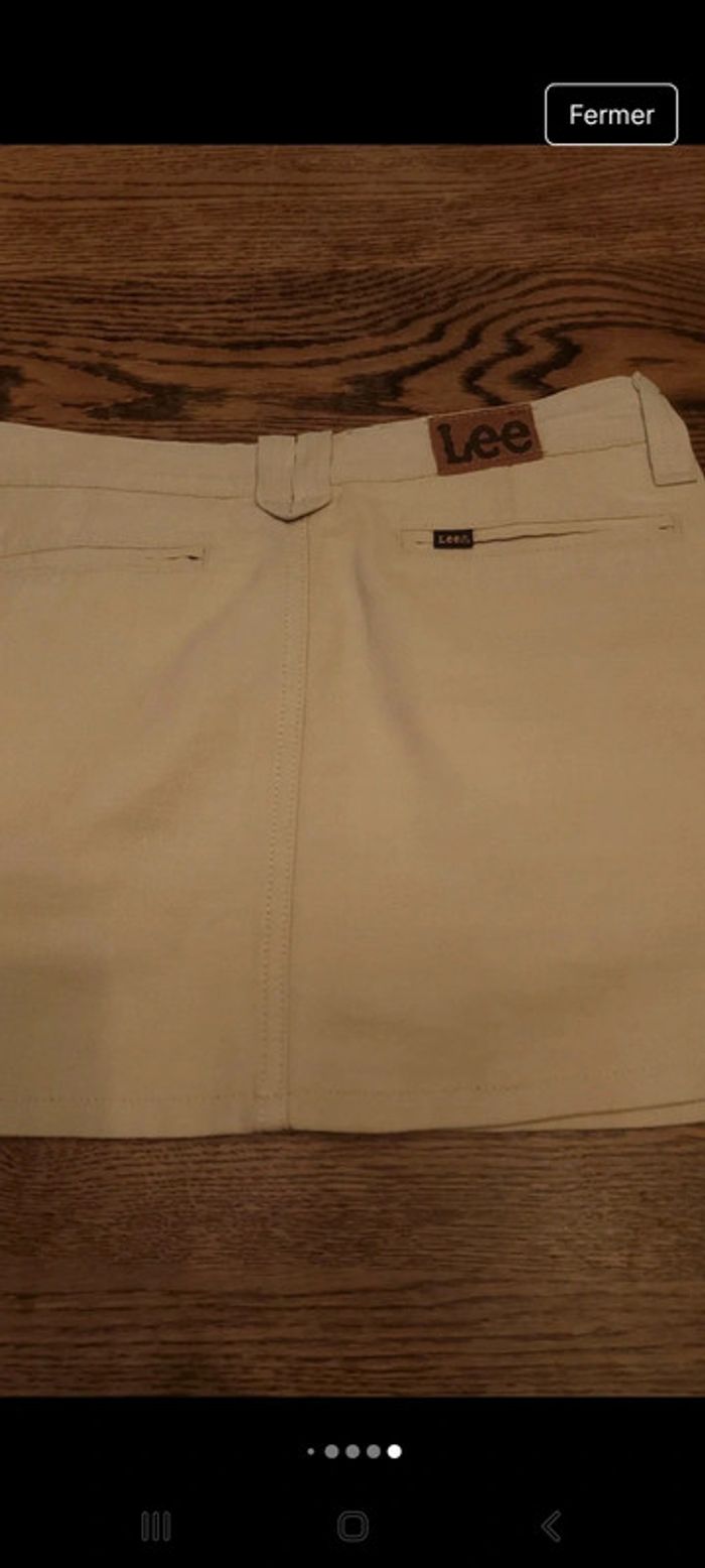 Mini jupe Beige Lee taille S - photo numéro 12