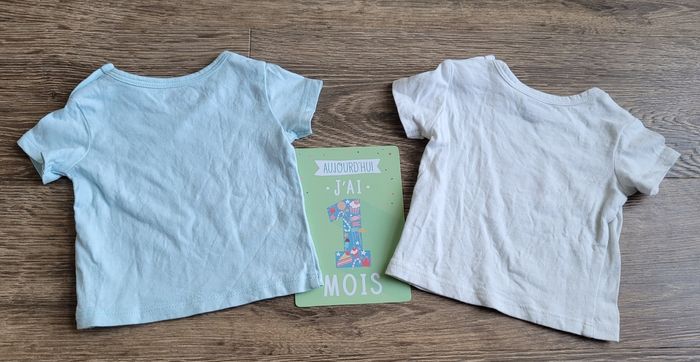 Lot de 2 Tee-shirts 1 mois - photo numéro 3