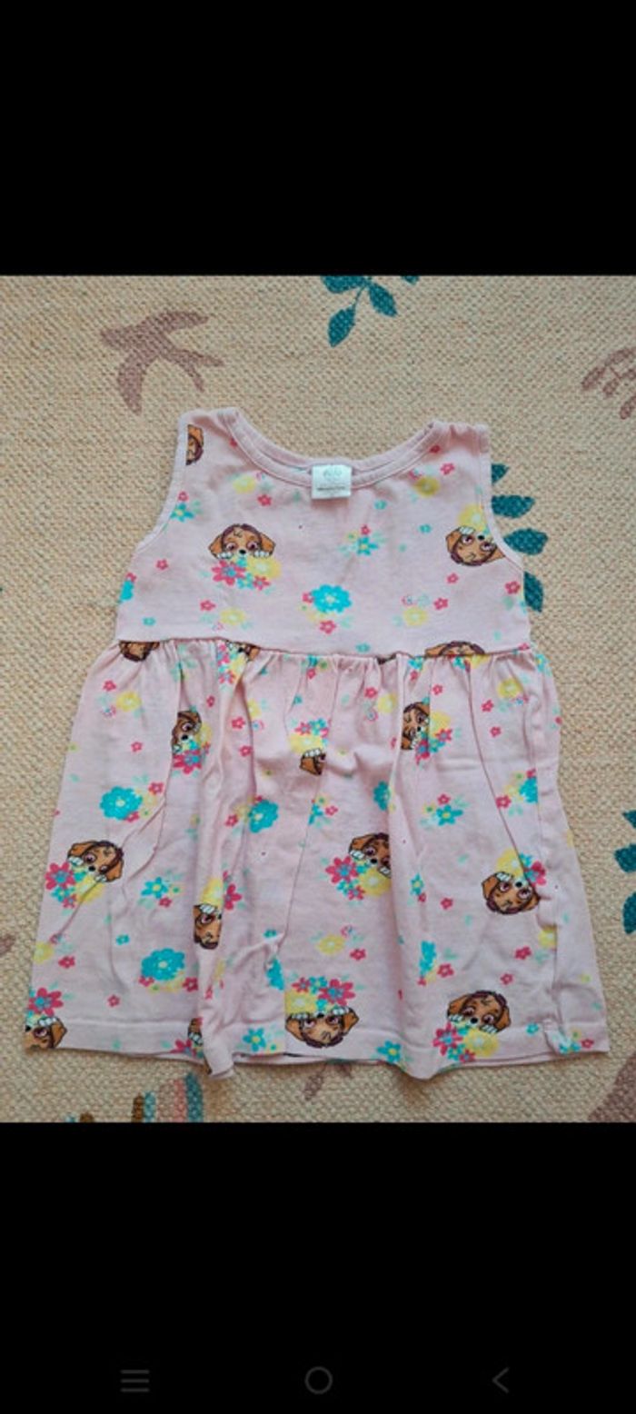 Robe rose stella pat patrouille 18 mois