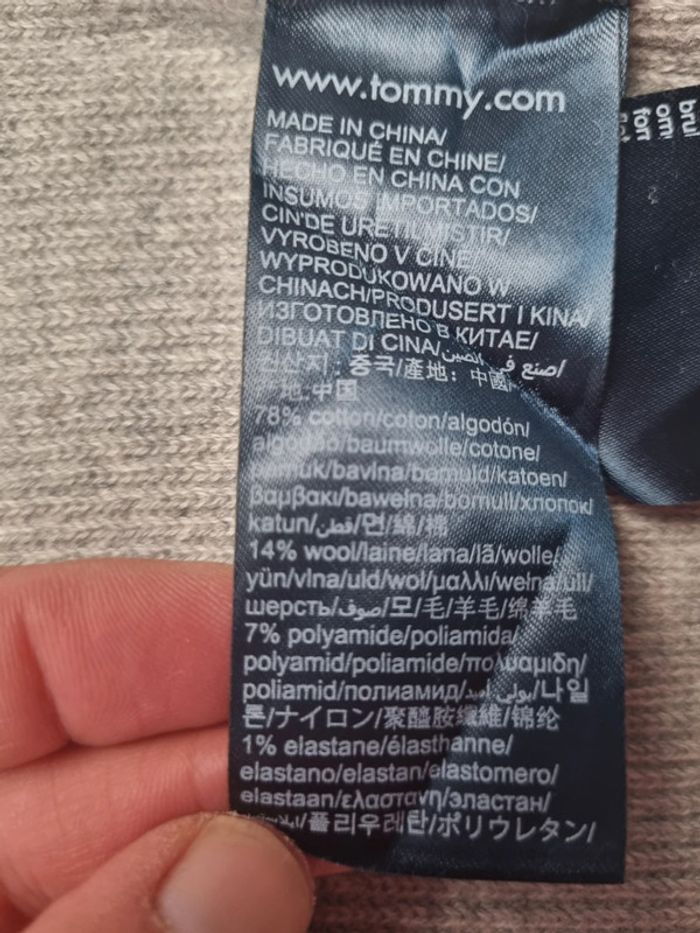 Gilet zippé Tommy Hilfiger gris – Taille M Hommes - photo numéro 8