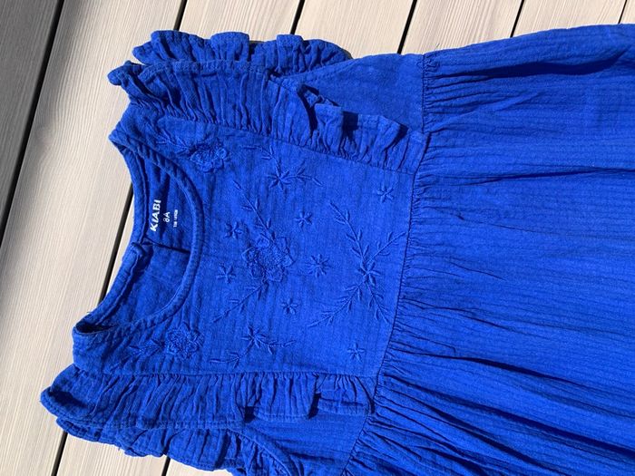 Robe bleue indigo 8 ans. - photo numéro 3