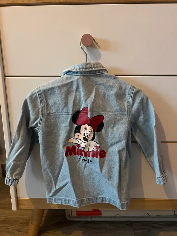 Veste en jeans Minnie Kiabi 24mois 86cm - photo numéro 2