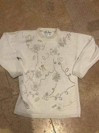 Pull vintage femme victoria Harbour taille s