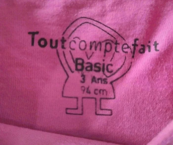 10 € Lot de 2 tee-shirts manches longues Tout compte fait 3 ans - photo numéro 2
