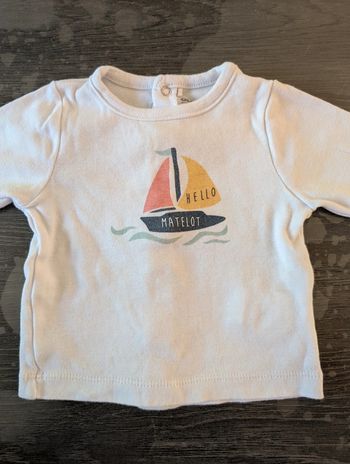 T-shirt manches longues matelot