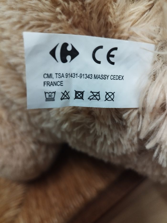 Peluche  ours longueur 80 cm - photo numéro 7