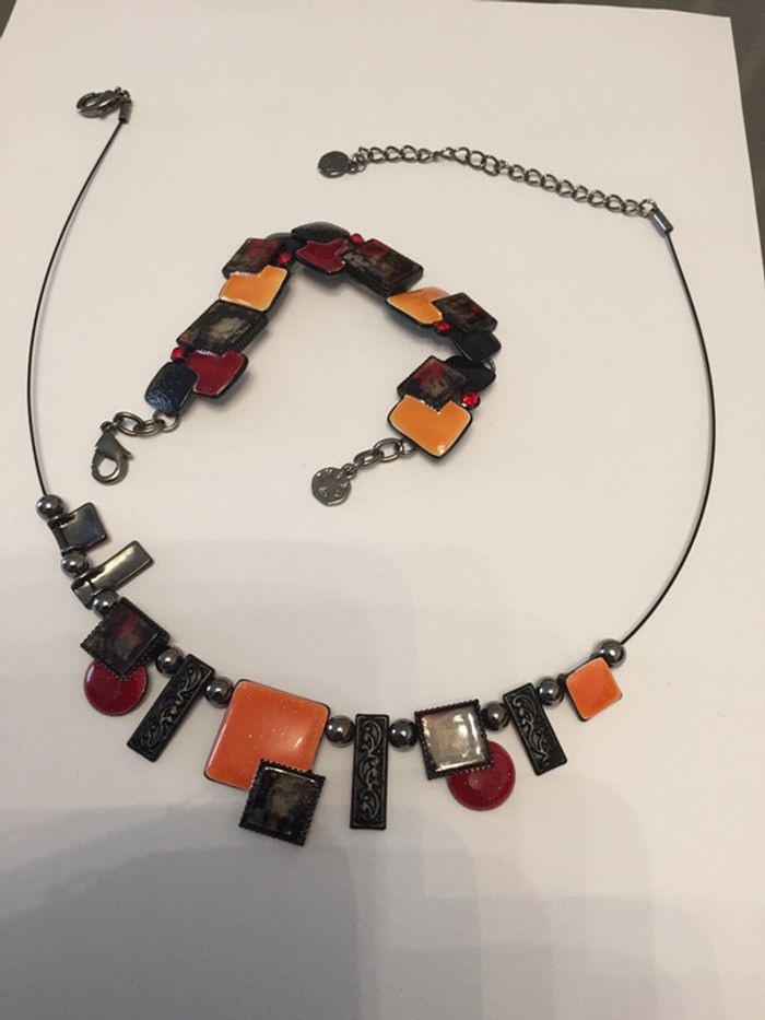 Parure collier bracelet Nikita