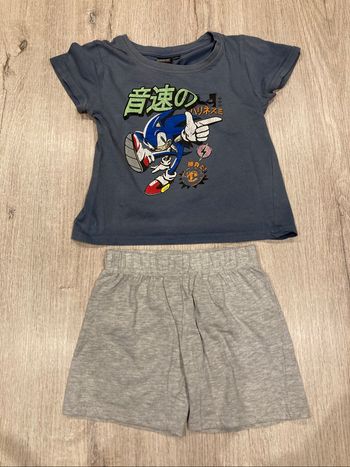 Pyjama Sonic 6 ans