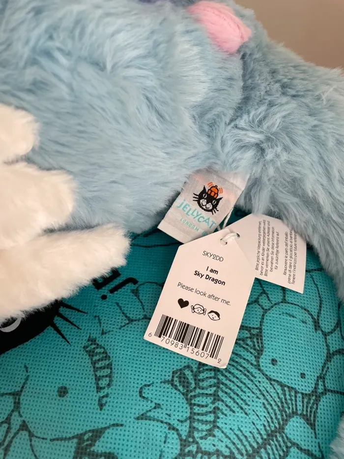 Peluche Jellycat Sky Dragon Large 🌈 - photo numéro 4