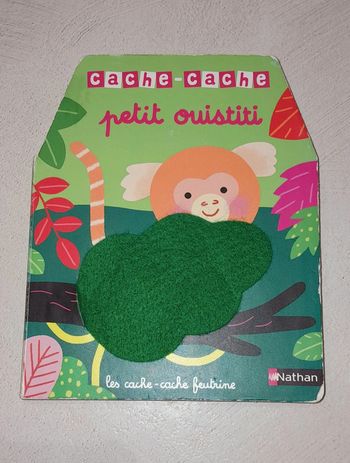 Livre  feutrine cache cache petit ouistiti