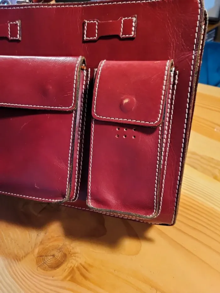 Cartable cuir - photo numéro 2
