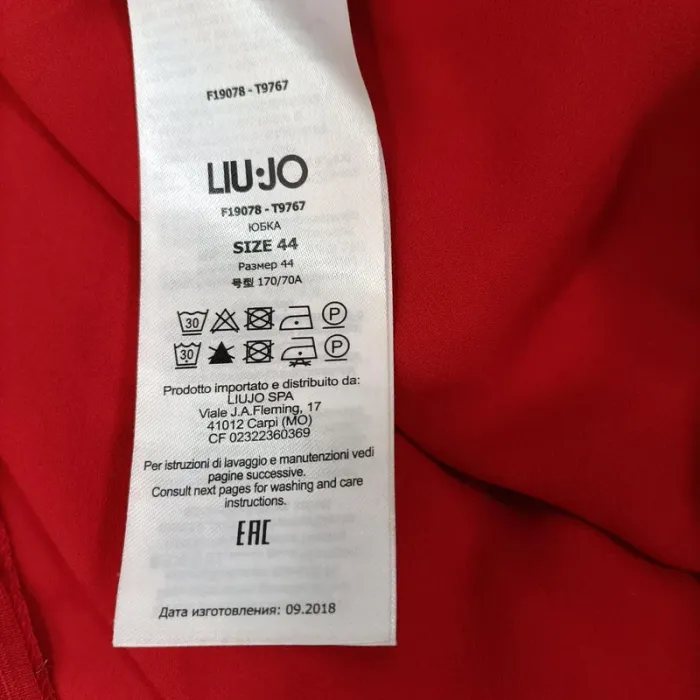 Jupe courte rouge imprimée fleuri - Liu Jo Milano - Taille 42 (estimé) - LE A968 - photo numéro 8