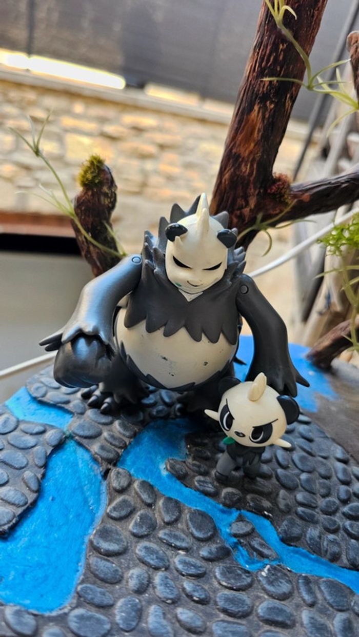 Super figurine Pokemon Nintendo Évolution Pandespiègle pandarbare - photo numéro 5