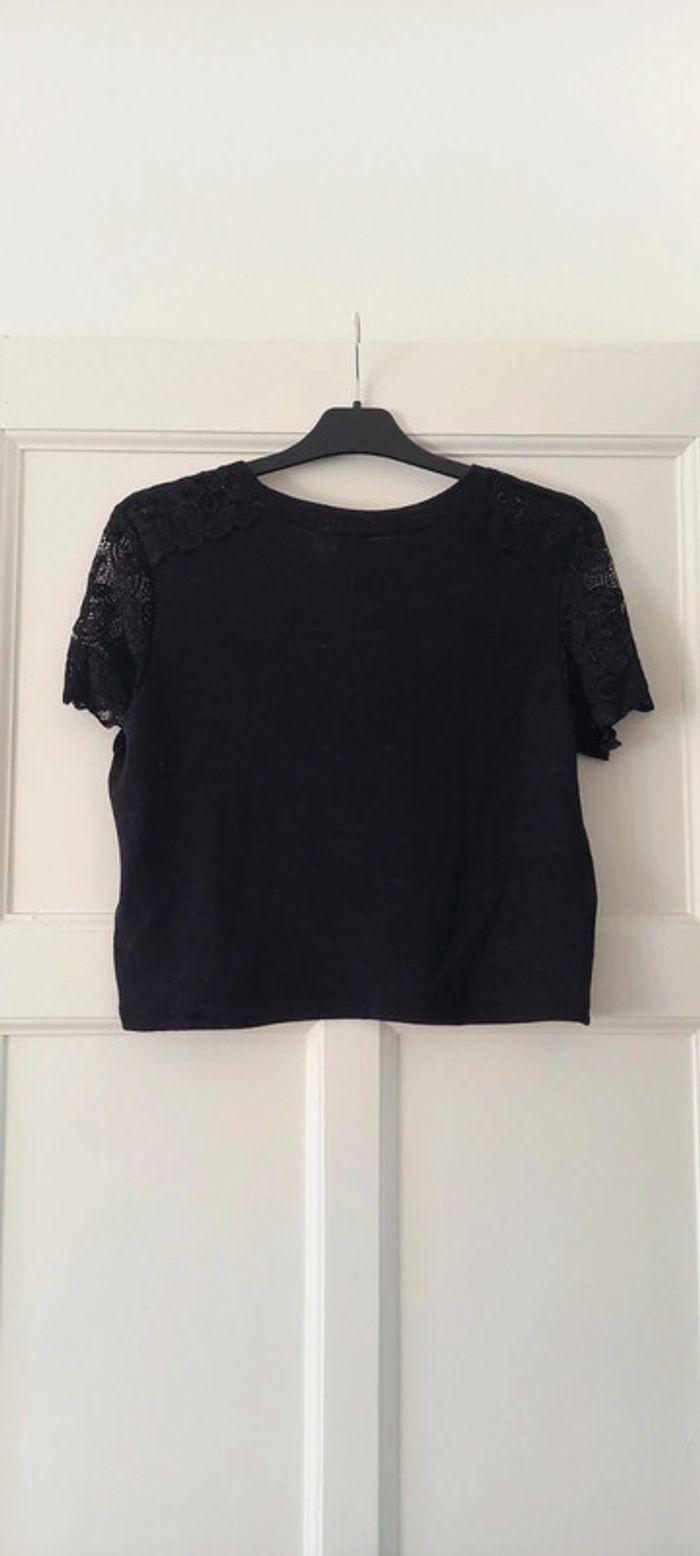 T-shirt noir H&M 38 - photo numéro 2