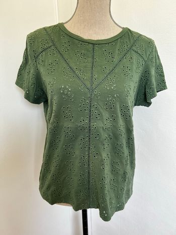 Tee-shirt femme kaki Kiabi taille 38/40