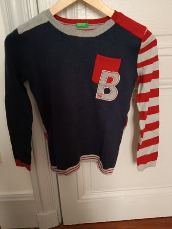 Pull United colors of Benetton marine et multicolore