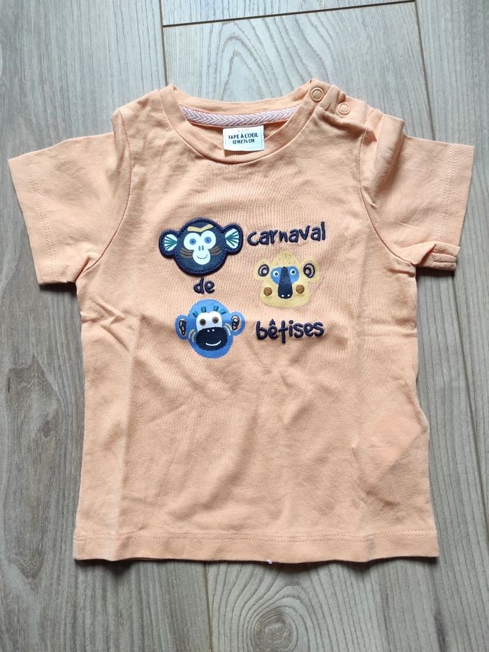 T-shirt manches courtes 12 mois Tape à l'oeil