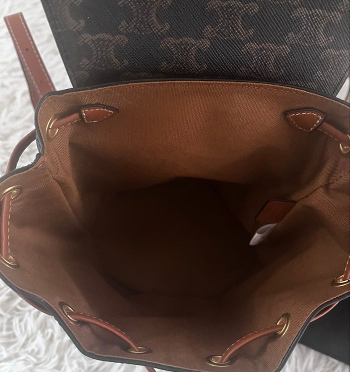 Sac à dos Céline marron et camel neuf - photo numéro 7